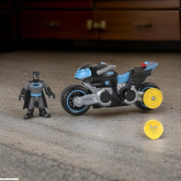 DC Super Friends Batman Figure dan Bat-Tech Batcycle Mainan Sepeda Motor yang Dapat Bertransformasi