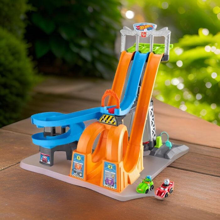 Little People Hot Wheels Racing Loops Tower Toddler Vehicle Playset Tersedia di Perang88