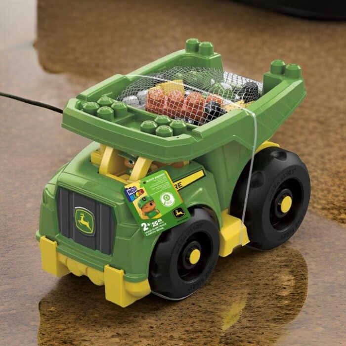 Mainan Blok Bangunan MEGA BLOKS John Deere Dump Truck (25 Potongan) Tersedia di Perang88