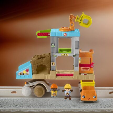 Set Permainan Little People Load Up ‘n Learn Construction Site untuk Balita di Perang88